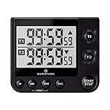 Marathon 100 Hour Dual Digital Timer, Black