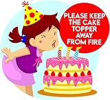 EKAM Personalised Custom Cake Topper Name Age Elegant Party Decoration view 9