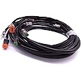 SouthMarine 0176341 176341 New System Check 20ft/6.1m Main Modular Ignition Wiring Harness Cable for Evinrude Johnson OMC Outboard Motor Remote Control Box 5006180