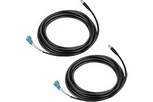 KSK 79-inch Chew Proof Trail Camera Power Cord (2 Pack), 5.5x2.1mm DC External Power Cable, Compatible with Spypoint, Stealth Cam, Moultrie, Muddy, etc