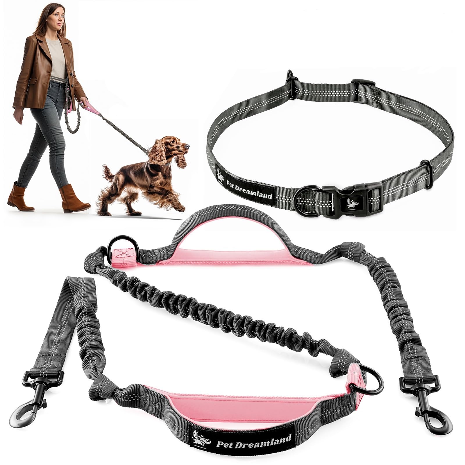 Photo 1 of Exquisite Hands-Free Leash for Medium Dogs: Ultimate Comfort & Freedom for Running, Walking, Hiking. Premium Quality, Durable & Versatile Waist Dog Leash Belt. Your Dog Will Love It