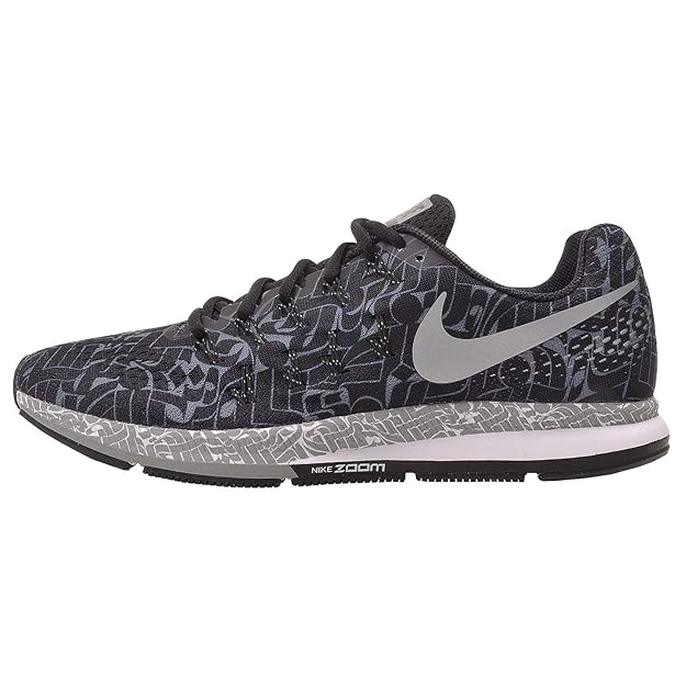 Nike , Herren Sneaker Black/Dark Grey/White/Reflect Silver