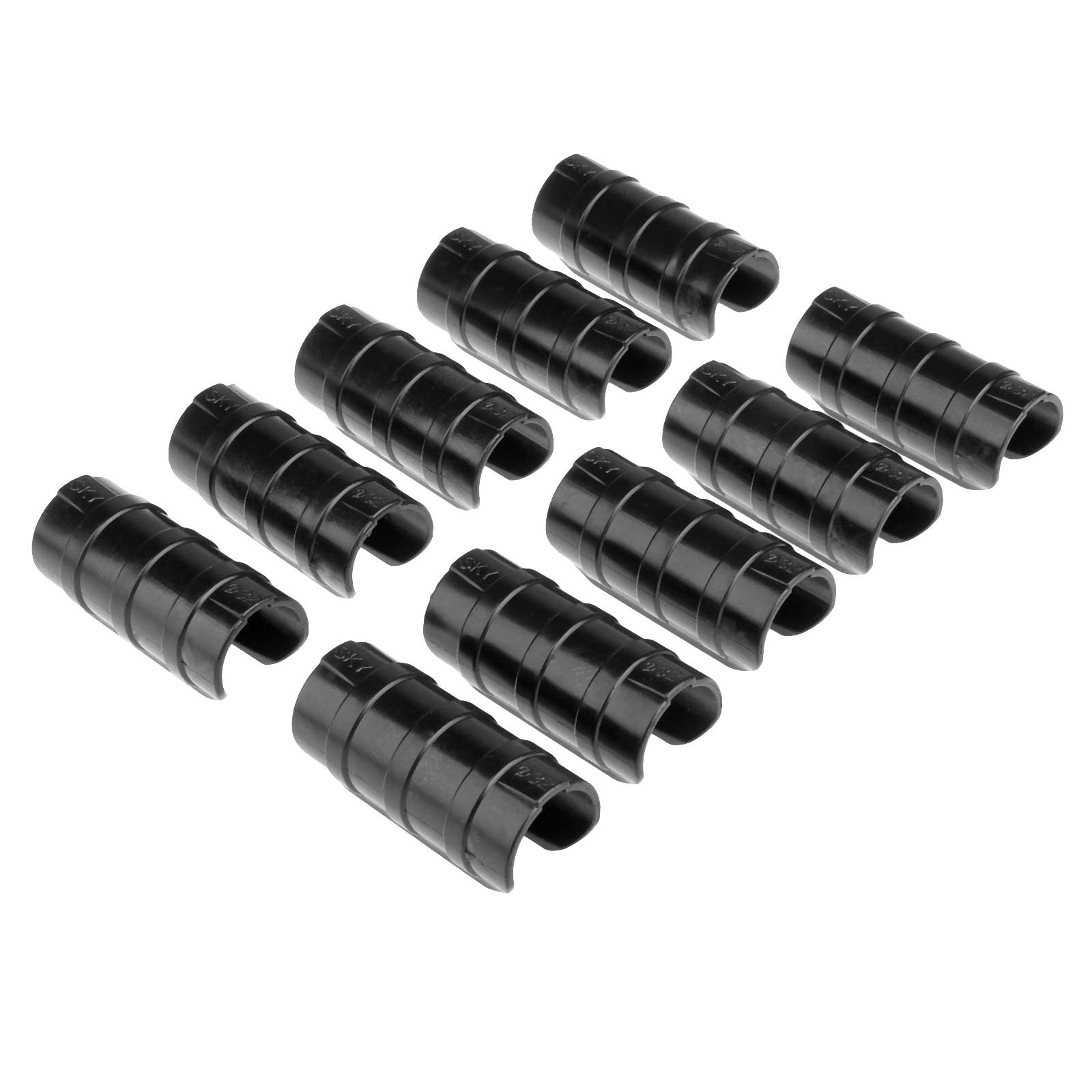 Mtsooning 10pcs Greenhouse Clamps Plant Clips Film Row Cover Netting Tunnel Hoop Clip 32mm/1.26" Garden Buildings Tube Clip Greenhouse Frame Pipe Tube Film Clip Clamp Connector Kit
