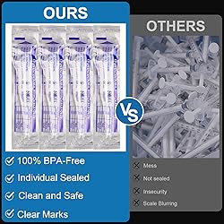 TENKAIWICK 30 Pack 5ml Syringes with Needle-22Ga