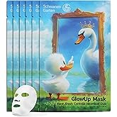 GlowUp Mask 6 EA, Farm Fresh Centella Heartleaf Duo Sheet Mask for Dry, Sensitive Skin, Hydrating, Soothing, Korean Skin Care