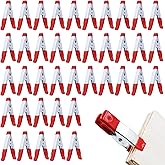 FAURAPMNG 40 Pcs 2 Inch Long Metal Spring Clips Clamps, Heavy Duty Small Spring Clamp, Tent Clips with Rubber Tips for Photog