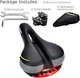 DAWAY C66 Comfortable Bike Seat with Memory Foam and Taillight view 7