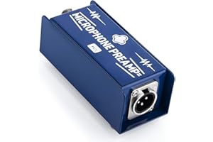 Chkenono FC-1 Microphone Gain Preamp, +25dB of Ultra-Clean Gain, Perfect for Home Studios, Podcasting & Live Sound, Compatible with Shure SM7B, Electro-Voice RE20