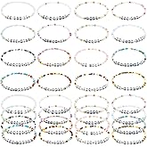 yesaior 64 Pcs Inspirational Friendship Bracelets Bulk Adjustable Colorful Motivational Beaded Bracelets Encourage for Women Men Friendsgiving Gifts Home Office Party Favor Gifts Supplies