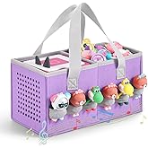 Piaclen Carrying case for Toniebox Audio Player and Figurines Starter Set,Felt Organizer Bag,Travel for toniebox 2 Earphone and charger accessories portable bag (Purple)