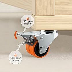 ASHGOOB Caster Wheels, 2inch Casters Set of 24