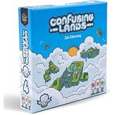 Confusing Lands | Whimsical Themed Travel Size Board Game You Can Play Anywhere | Strategic Card Placement Game | Solo Board Game | 1 - 2 Players, Ages 12+ | Easy to Learn and Play | Tiny Game Series