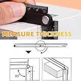 Akozon Metal Foldable Ruler 30cm 0-300mm 90° Aluminum Angle Ruler Black view 6