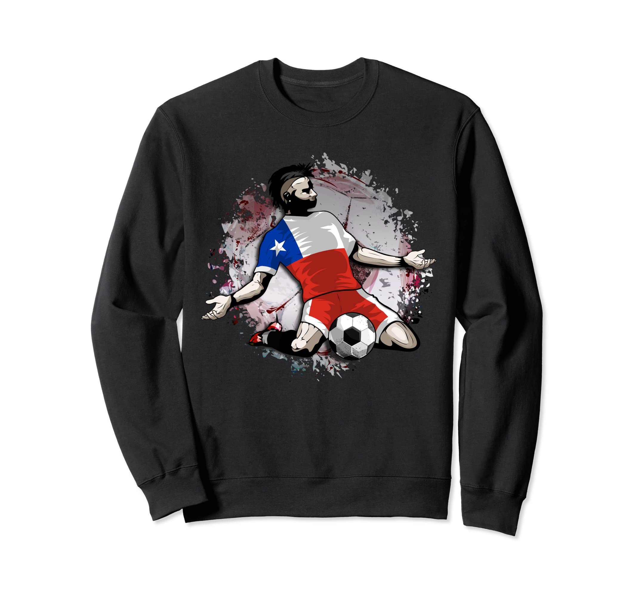 Chile Soccer Chilean National Flag Proud Football Lovers Art Sweatshirt