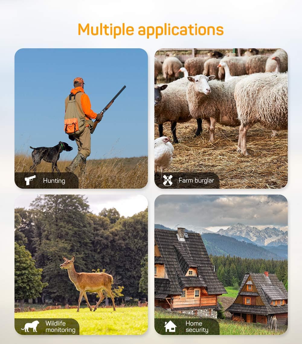 Suntekcam Trail Camera 24MP 1080P Hunting Game Camera for Wildlife Monitoring with 2.4" LCD 120° Detection Motion Activated Night Vision Camera -16GB SD Card: Electronics