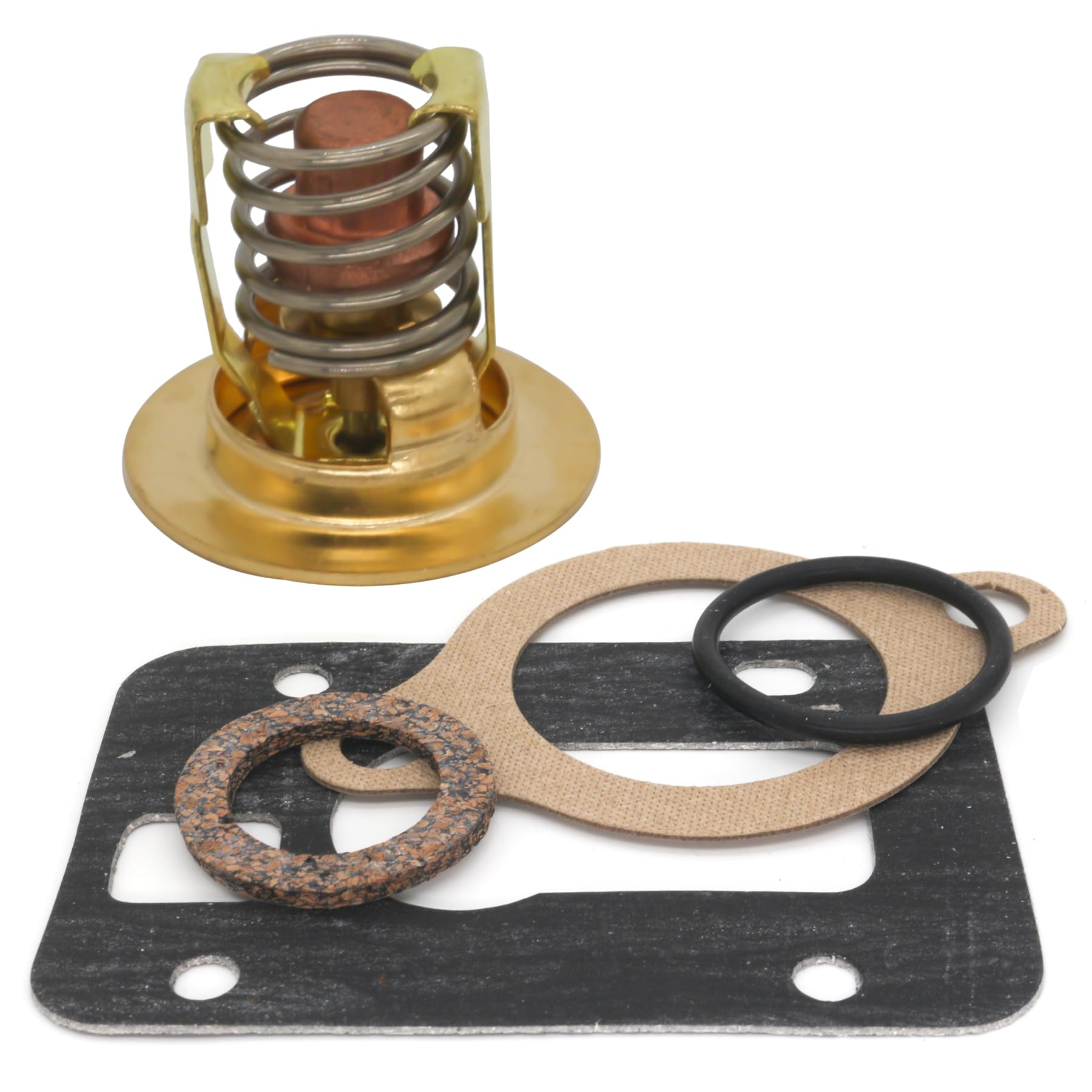 Photo 1 of QuickMariner 383307 Thermostat Kit for OMC Cobra Vol-vo Penta 90-454 3.8L 4.3L 5.0L 5.7L 7.5L V6 & V8 160° Sterndrive Replaces 383307 Sierra 18-3653 Outdrives Marine Engine
