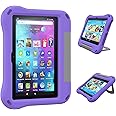 8 inch Tablet Case for Kids,Compatible 2024/2022 Tablet 8 Case,Not for iPad/Samsung/Onn/Andriod Tab - Auorld All-New Lightweit Shockproof EVA Case Cover with Handle Stand for 2022 8 inch Tablet-Purple