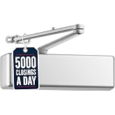 Lawrence Extra Heavy Duty Door Closer Commercial Grade 1 - Adjustable 6-Speed Delayed-Action Door Control with 3 Pistons &ndash; Flexible Installation with Included Hardware - Embassy Series LH8016