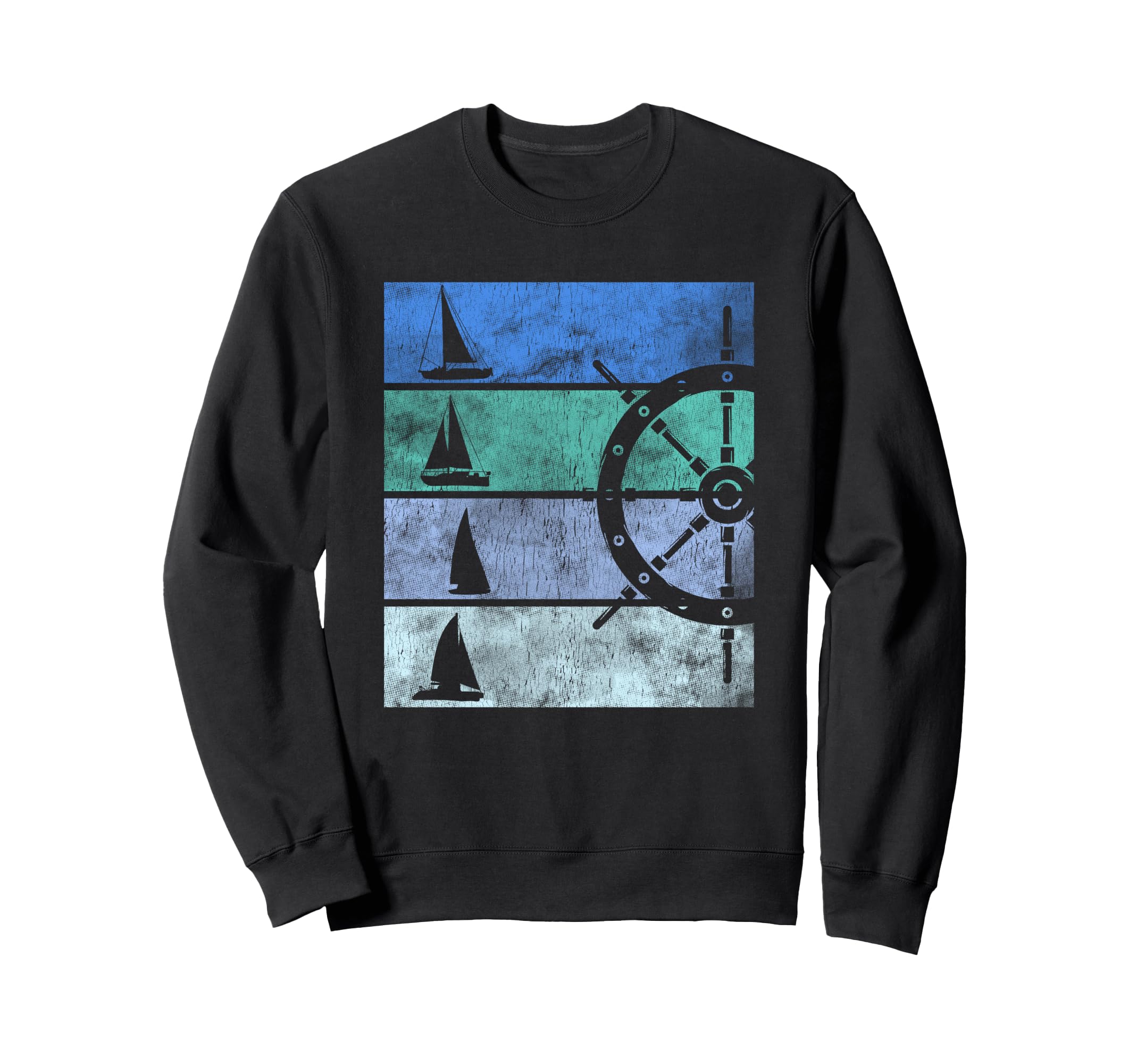 Sailing Boat Sailor Nautical Ship Rudder Sweatshirt