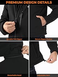 ORORO Men's Heated Jacket with Battery, Heated Coat