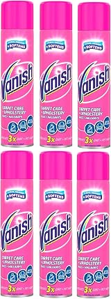 Vanish Oxi Action Upholstery & Carpet Cleaner 600ml Pack of 6 Spring Flowers