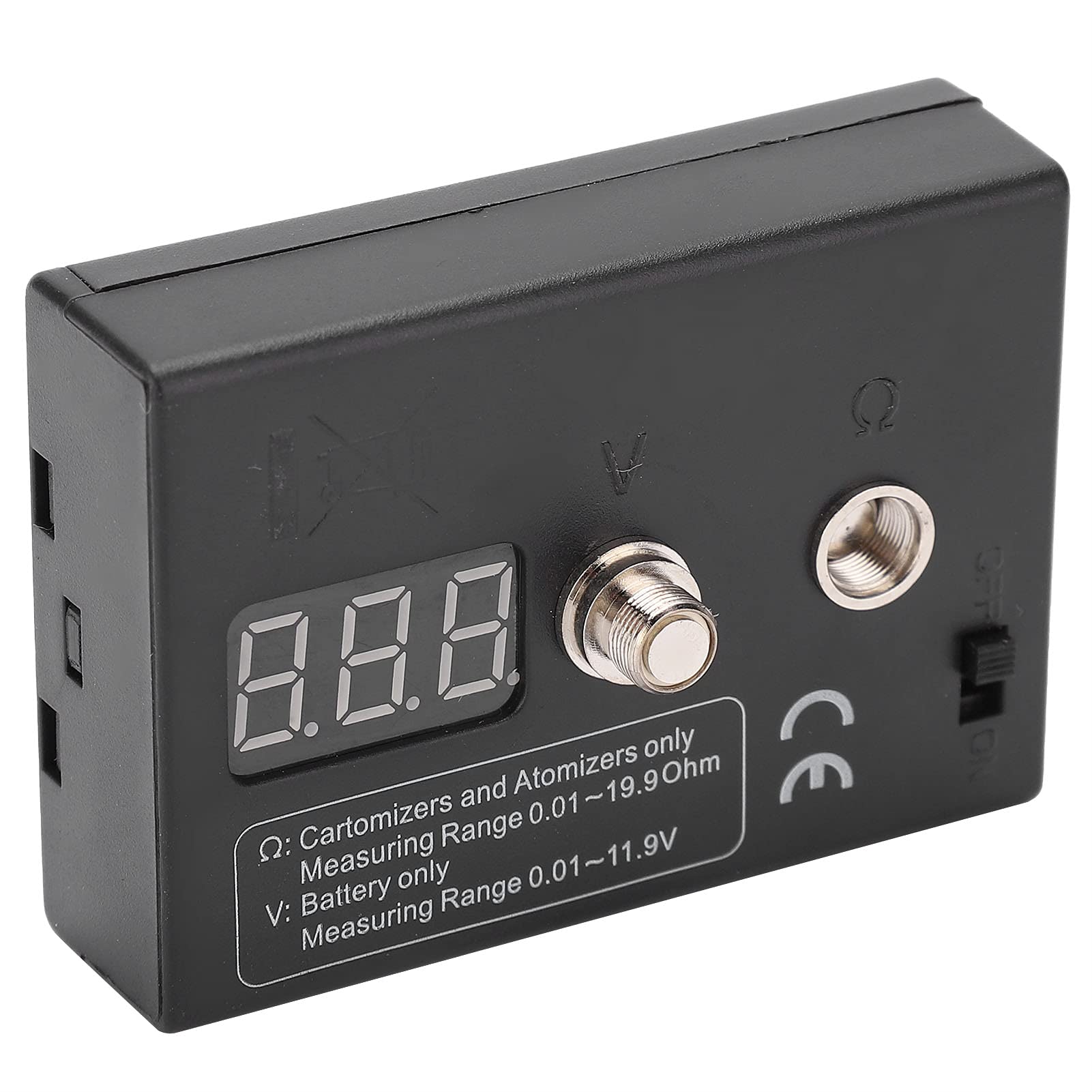 Resistance Coil Tester OHM Meter Measuring Reader Coil Wire Resistance Tester DIY Tool for Atomizer 3V 0.01-20Ω