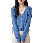 Chanyarn Women's 100% Merino Wool Cardigan 2025 Fall Winter Sexy V Neck Long Sleeve Lightweight Knit Cardigan Sweater