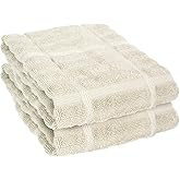 All-Clad Solid Kitchen Towels: Highly Absorbent, Super Soft Long Lasting - 100% Cotton, 17"x30" Tea Towels for Cleaning & Drying Dishes, Pans, Glassware, or Countertops, (2-Pack), Almond