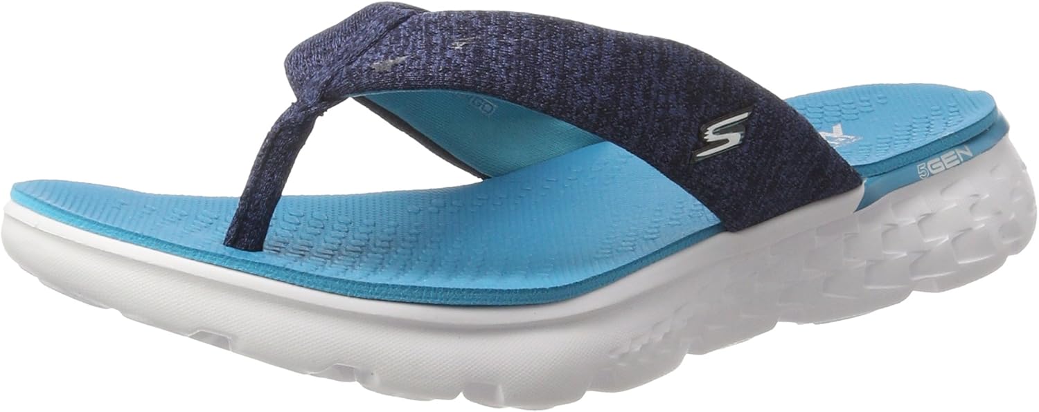 Skechers Women ontheGo 400Vivacity Flip Flops, Blue (Nvtl), 3 UK 36