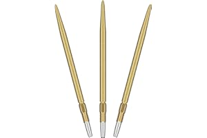TARGET Darts Swiss Point SLK Luke Littler Dart Points (3 Pack Set of Tips) 35MM/42MM – Gold/Silver/Black | Rough Textured Dart Points, Replacement Steel Dart Tips, Professional Dart Accessories