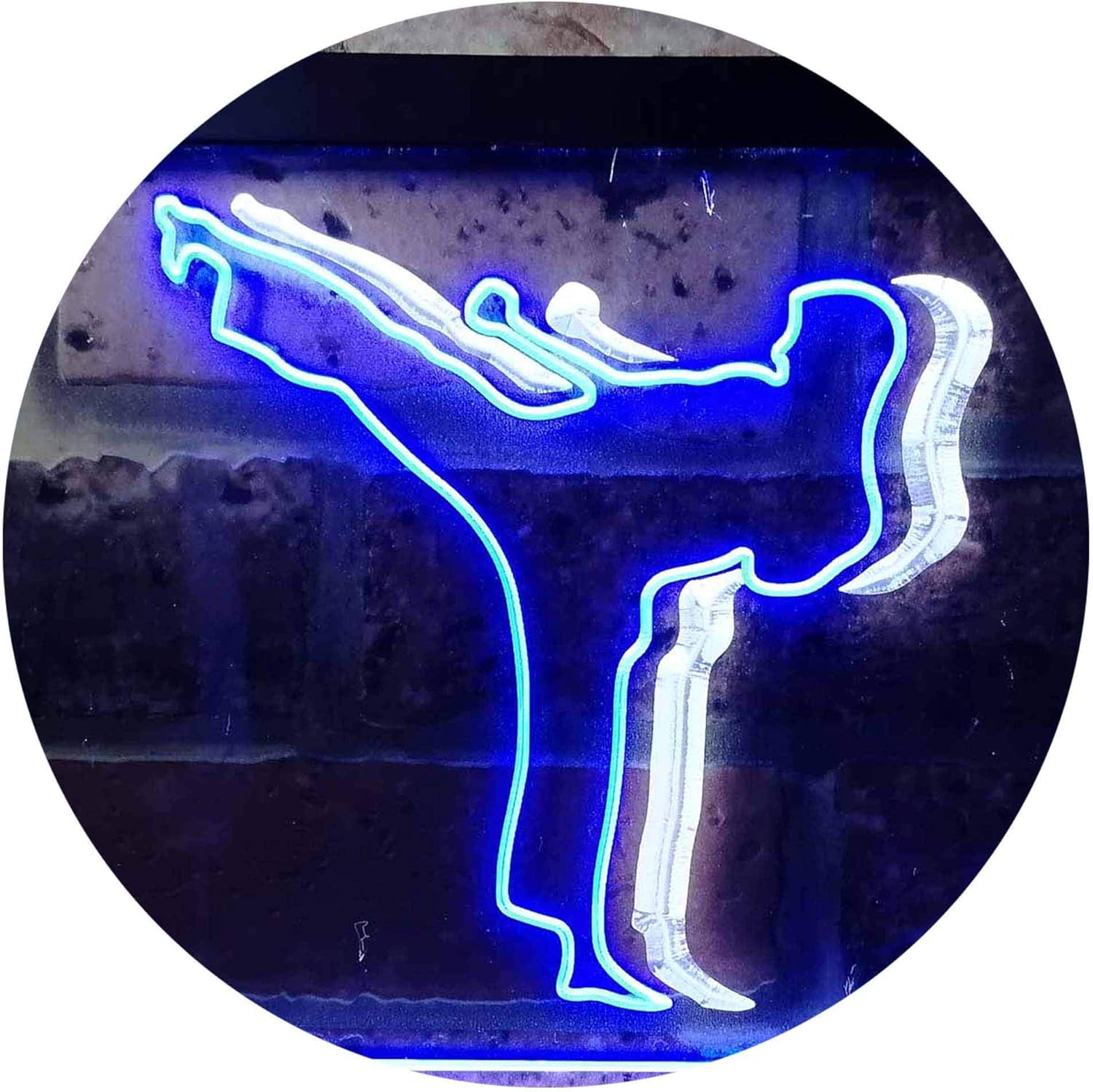 Insegna Luminosa LED Neon Istanbul City Skyline - Doppio Colore Verde E Blu, 60x40 Cm Con Spina (UE/UK/US/AU)