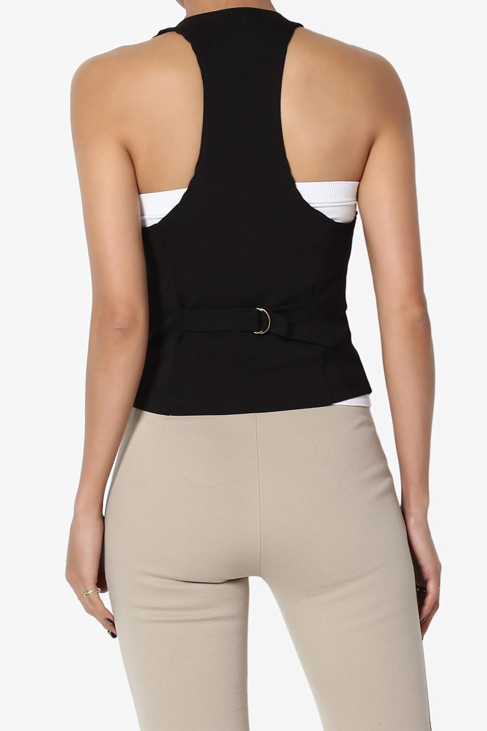 Themogan Women Plus Dressy Casual Versatile Racerback Vest Tuxedo Suit Waistcoat At Amazon Women S Clothing Store