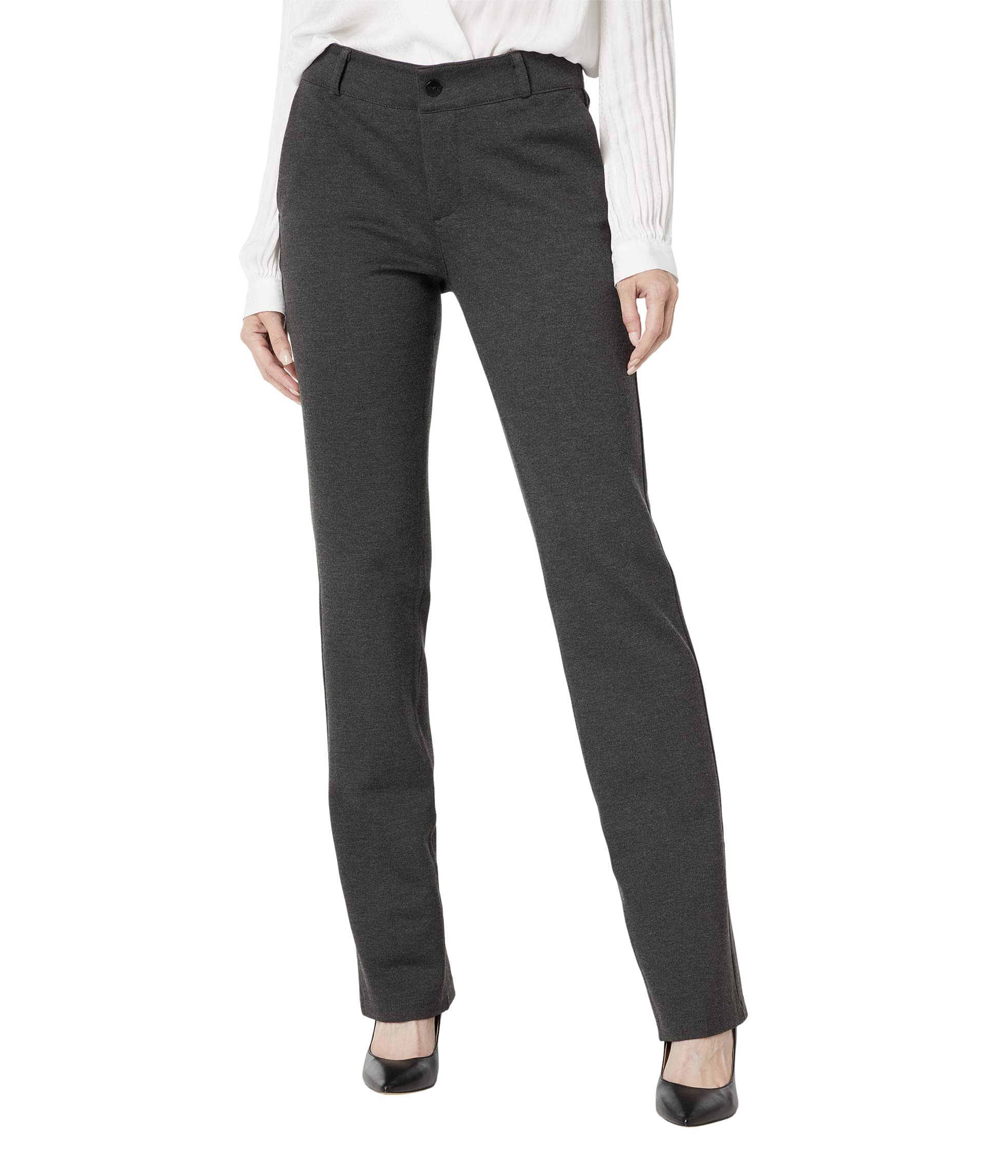 NYDJ Women’s Classic Trouser, Charcoal Heathered, 12