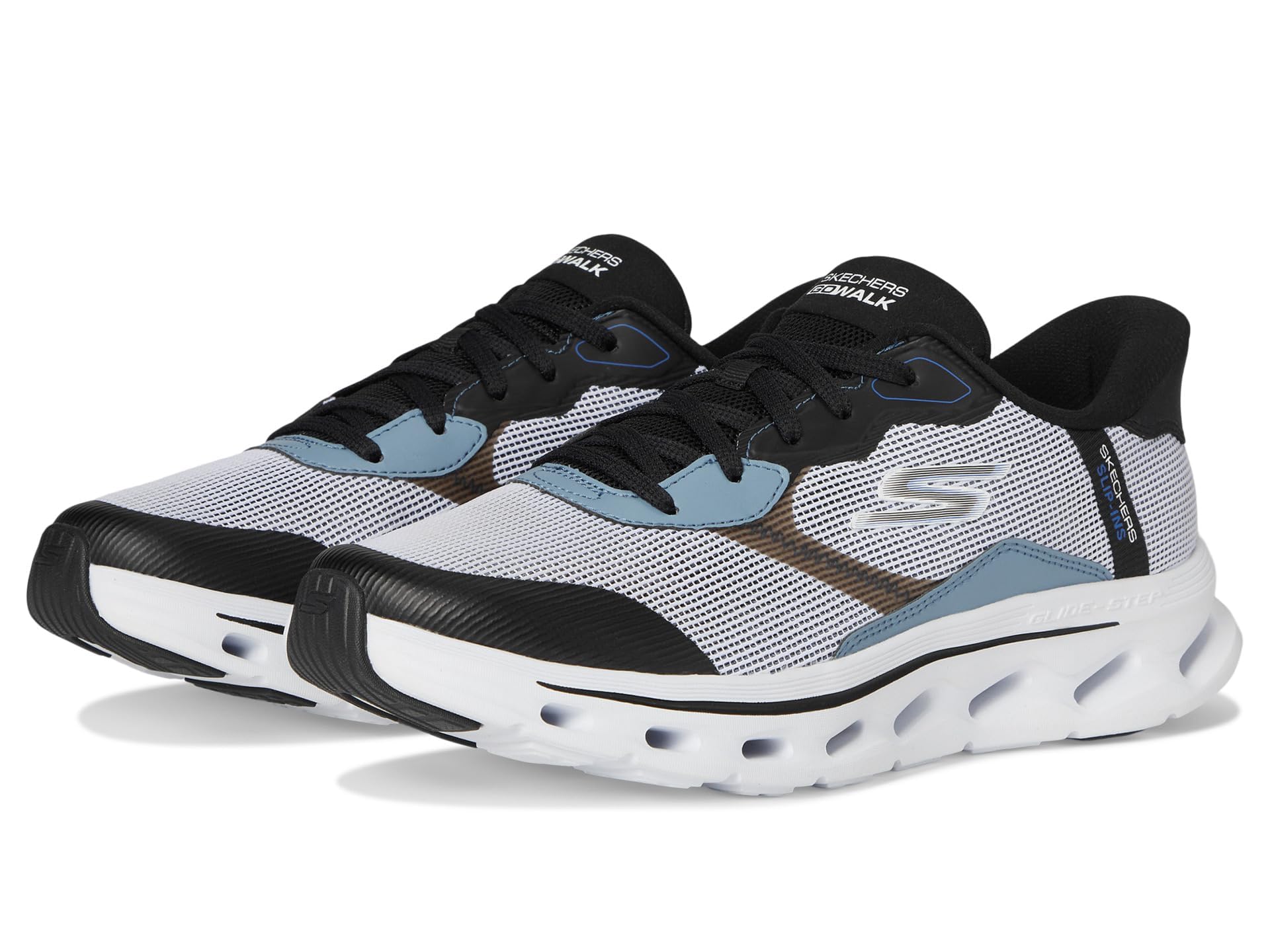 Skechers Men's Hands Free Slip-ins Go Walk Glide-Step 2.0 - Zac Sneaker, White/Black, 14 Image