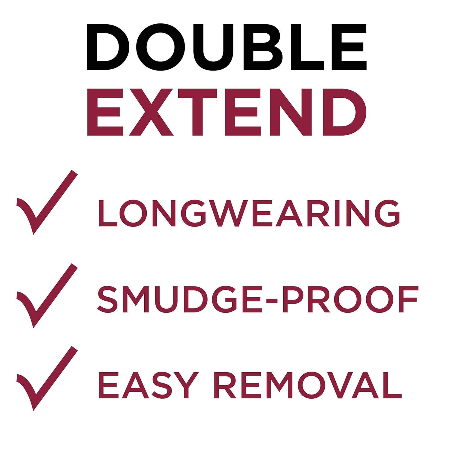 L'Oreal Paris Makeup Double Extend Beauty Tubes Lengthening 2 Step Mascara, Black, 1 Tube : Mascara : Beauty