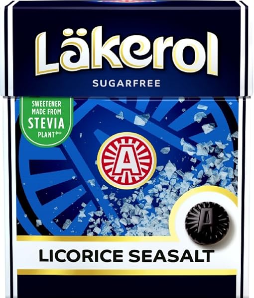 Amazon Com 24 Boxes X 25g Of Lakerol Licorice Seasalt Stevia Original Swedish Sugar Free Sea Salt Liquorice Pastilles Lozenges Drops Dragees Candies Sweets Grocery Gourmet Food
