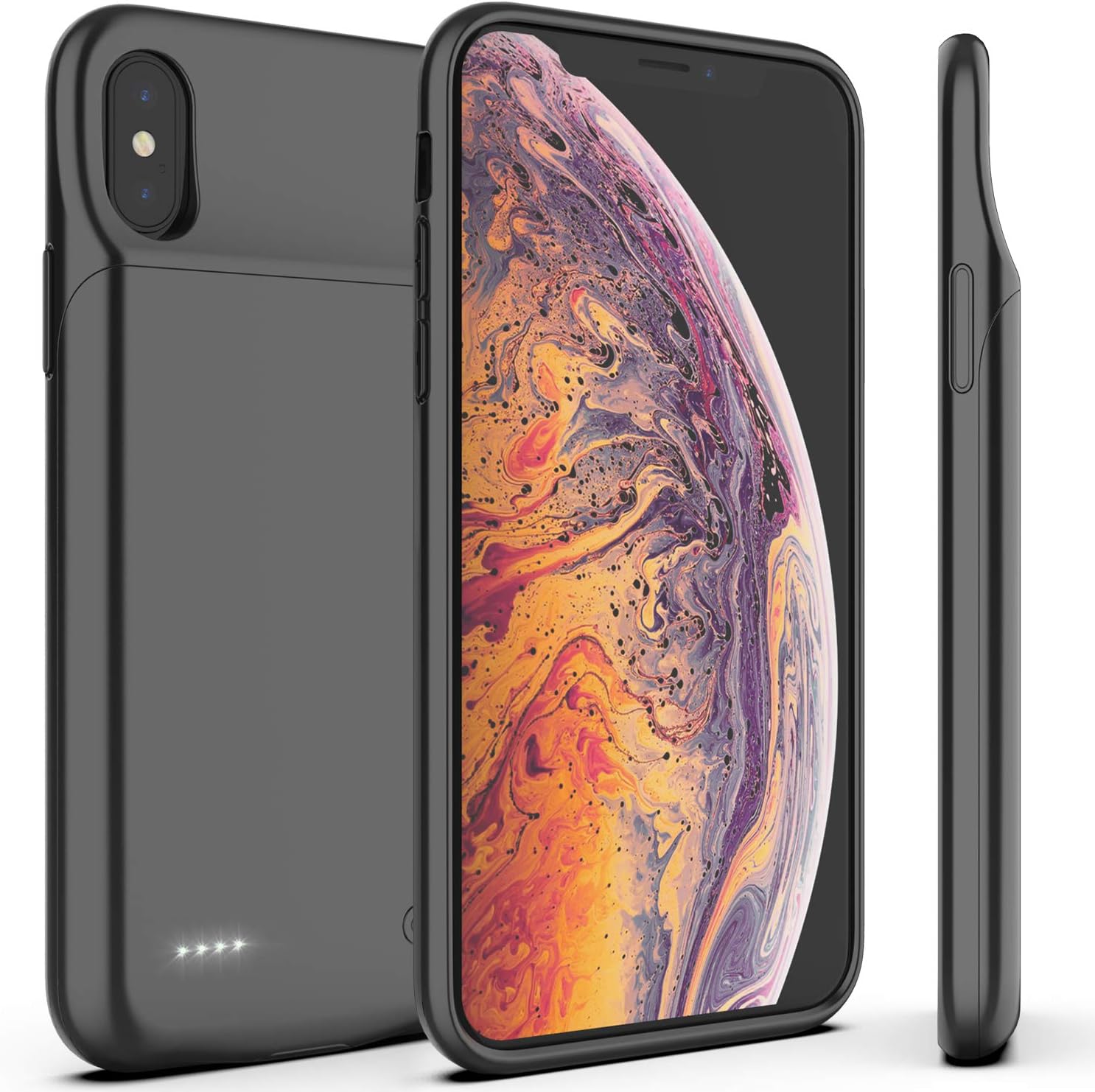 Maiphee iPhone Xs Max Battery Case, 4000mAh Portable Protective Charging Case Extended Rechargeable Battery Pack Charger Case Compatible iPhone Xs Max (6.5 inch)