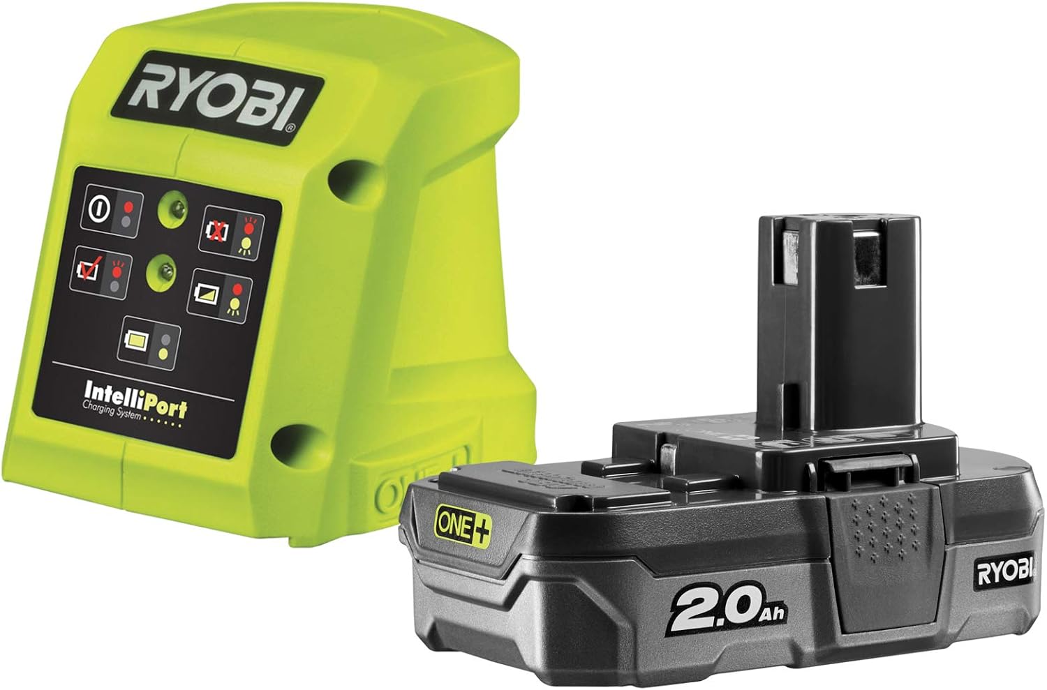RYOBI RC18115-120 18V ONE+ Lithium+ 2.0Ah Battery & 1.5A Charger Kit