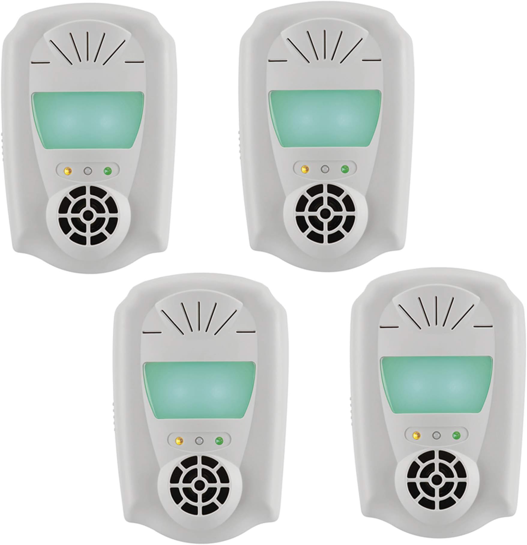Pest XT Indoor Pest Repeller Plug In Ultrasonic Electromagnetic 4-In-1, Pest Control for Rats, Mice, Bugs, Ants, Spiders, Moths, Cockroaches and Mosquitoes (Four Pack)