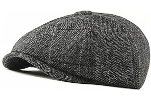 FREEBIRD99 Newsboy Herringbone Ivy Irish Flat Cap Paperboy Cabbie Gatsby Hat