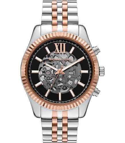 Amazon.com: Michael Kors Lennox Chronograph Beige Gold-Tone