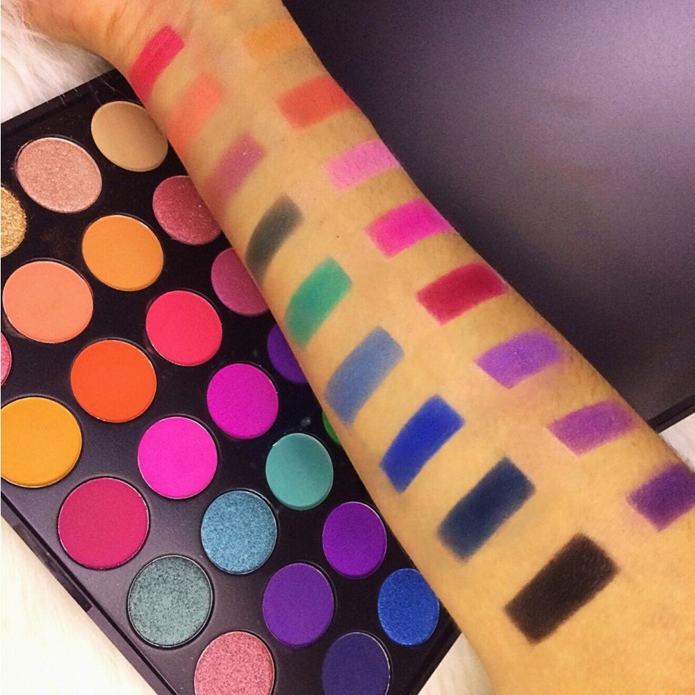 MISKOS 35 Colors Eyeshadow Palette Silky Pigmented Powder Professional Make up Waterproof Pallete Product Cosmetics Makeup Eye Shadow 35E