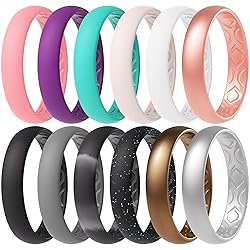 ThunderFit Women Breathable Silicone Promise Rings