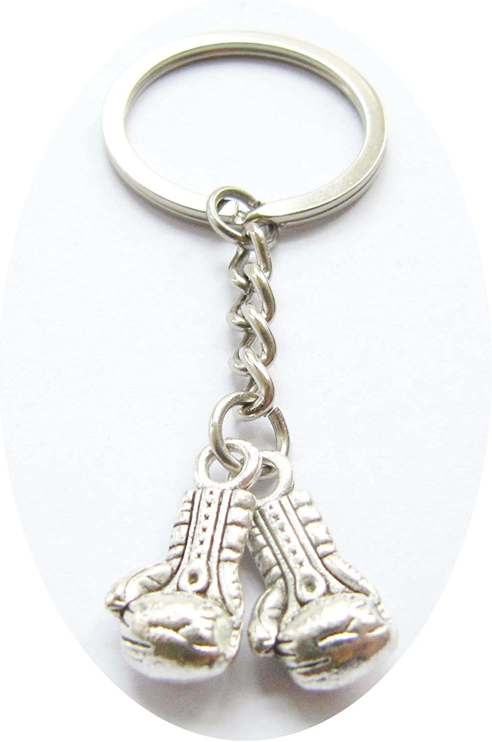 simplejewelrysale keychain Boxing Keychain, Boxing Gloves Key Chain, Never Give Up Charm Keyring, Boxing Gloves Charm Boxing Mitts Gym Gifts