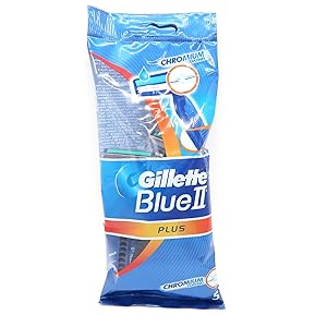 Wholesale Gillette Blue II Plus 5pk Chromium