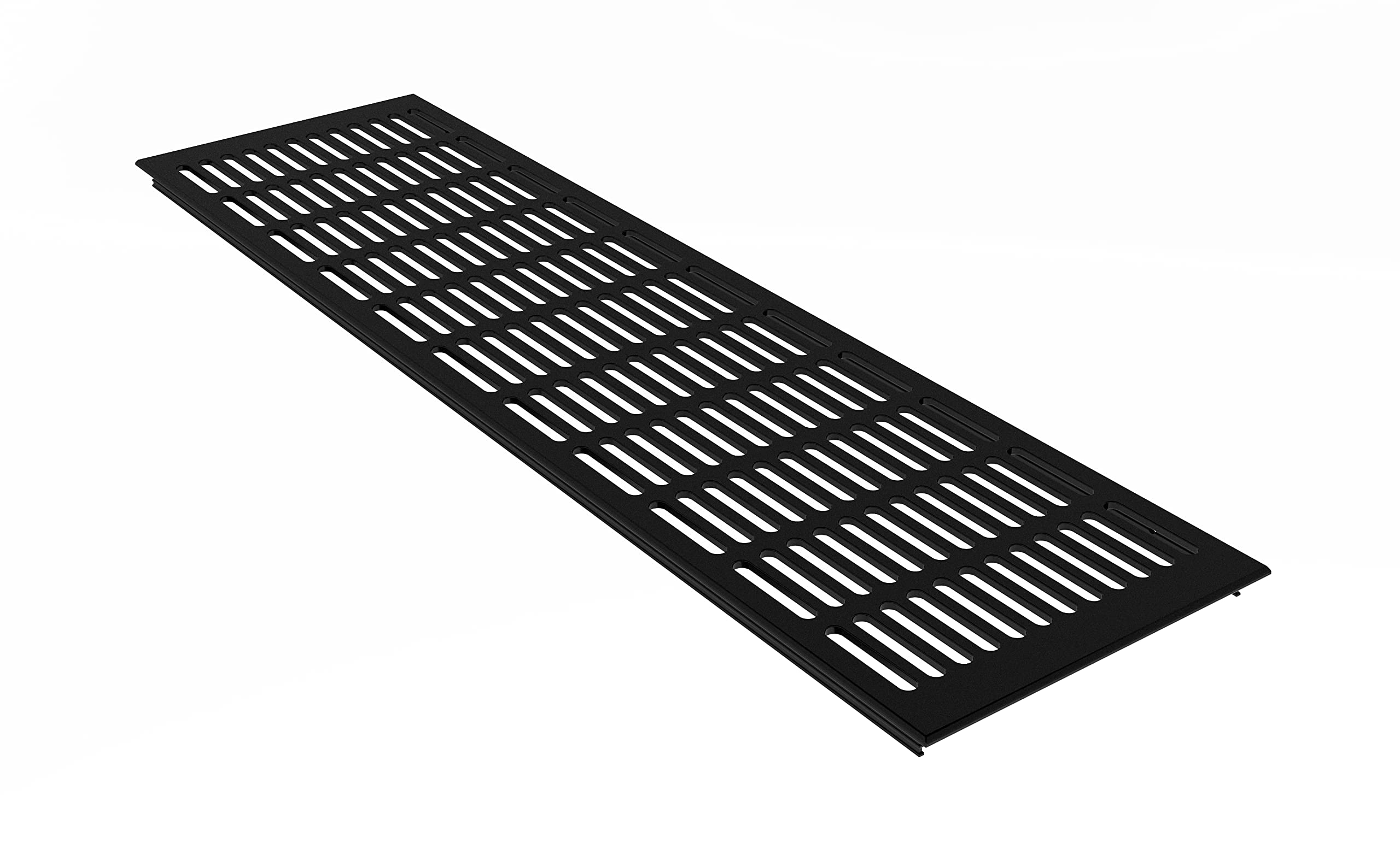 MS Beschläge Aluminium Ventilation Grill Web Plate 150 mm x 300 mm Various Colours (Black - RAL 9005)