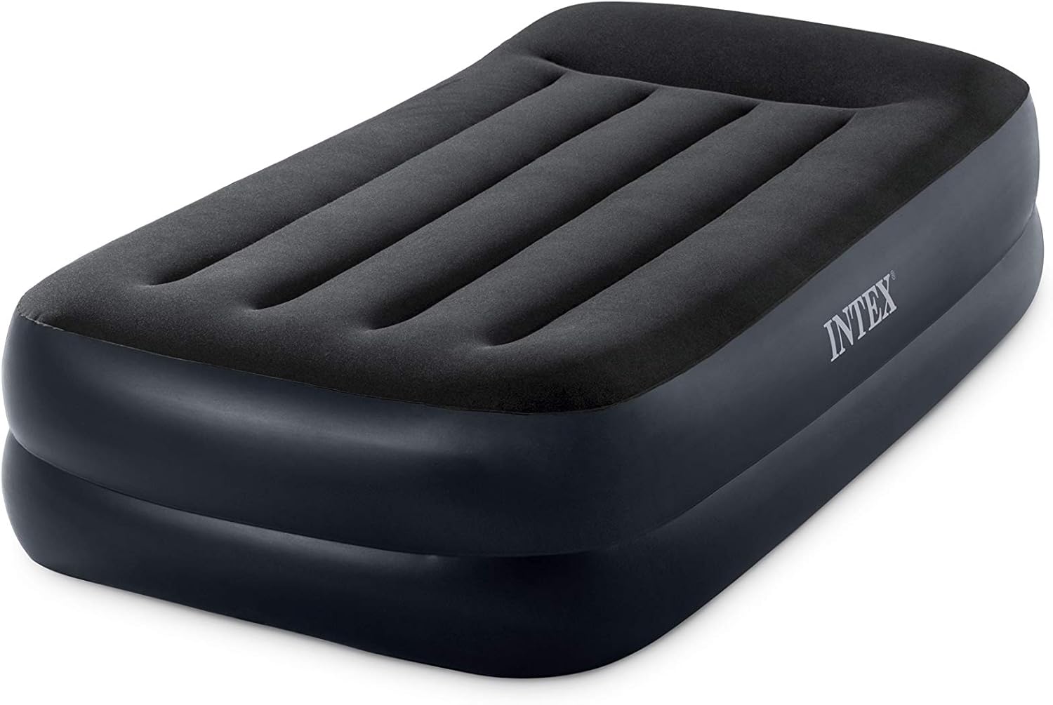 Intex Dura-Beam Standard Series Pillow Rest Raised Airbed w/Built-in Pillow & Internal Electric Pump, Twin: Sports & Outdoors