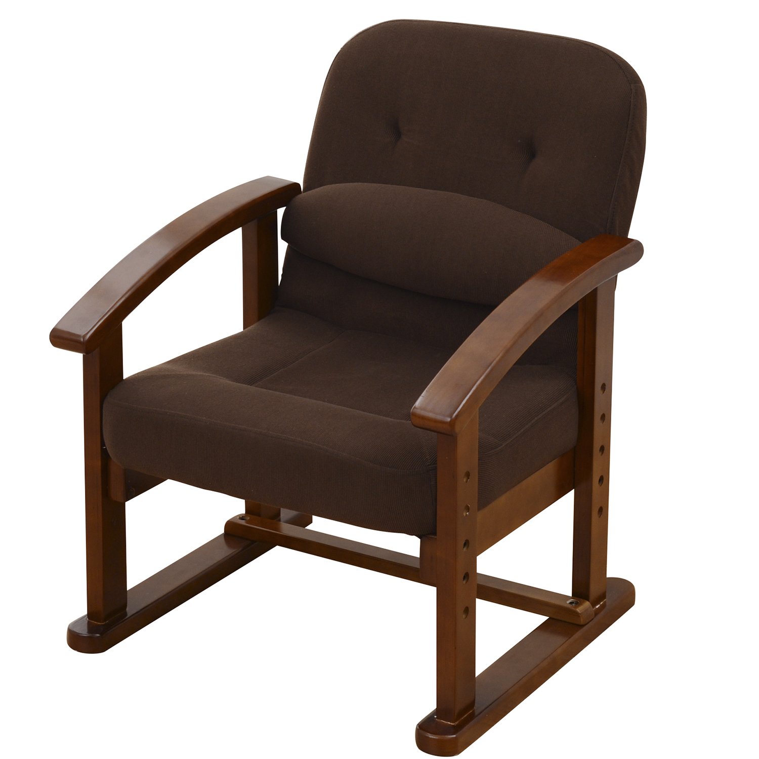 山善(YAMAZEN) 座椅子 座敷用椅子 高座椅子 (高さ調節/腰当て/リクライニング/折りたたみ/防幕) こたつ用 完成品 モカブラウン KMZC-55(MBR)BB商品画像