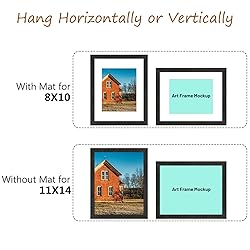 Golden State Art, 11x14 Picture Frame Set of 4
