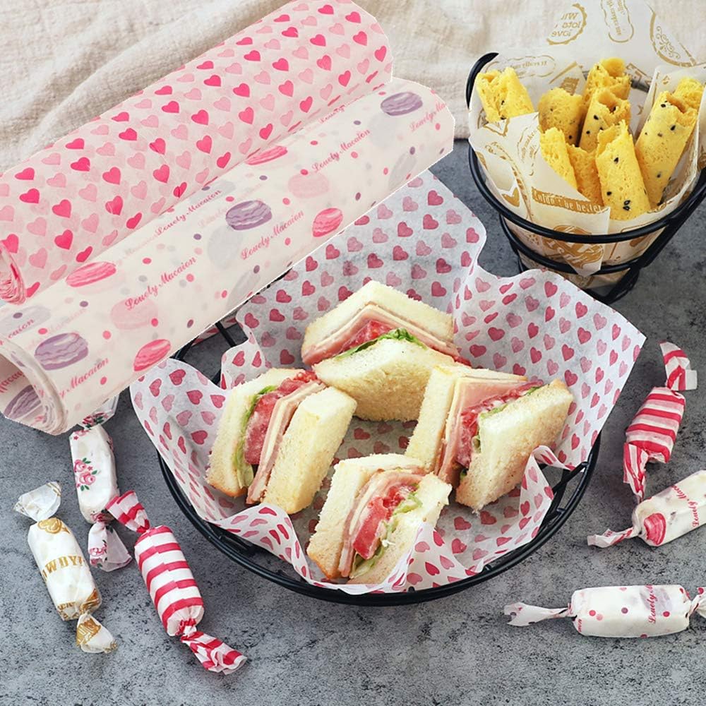 Greaseproof Paper Sheets 100 Pack - Food Grade Wax Paper, Waterproof & Oilproof for Burger Sandwich, Chips - Image 4